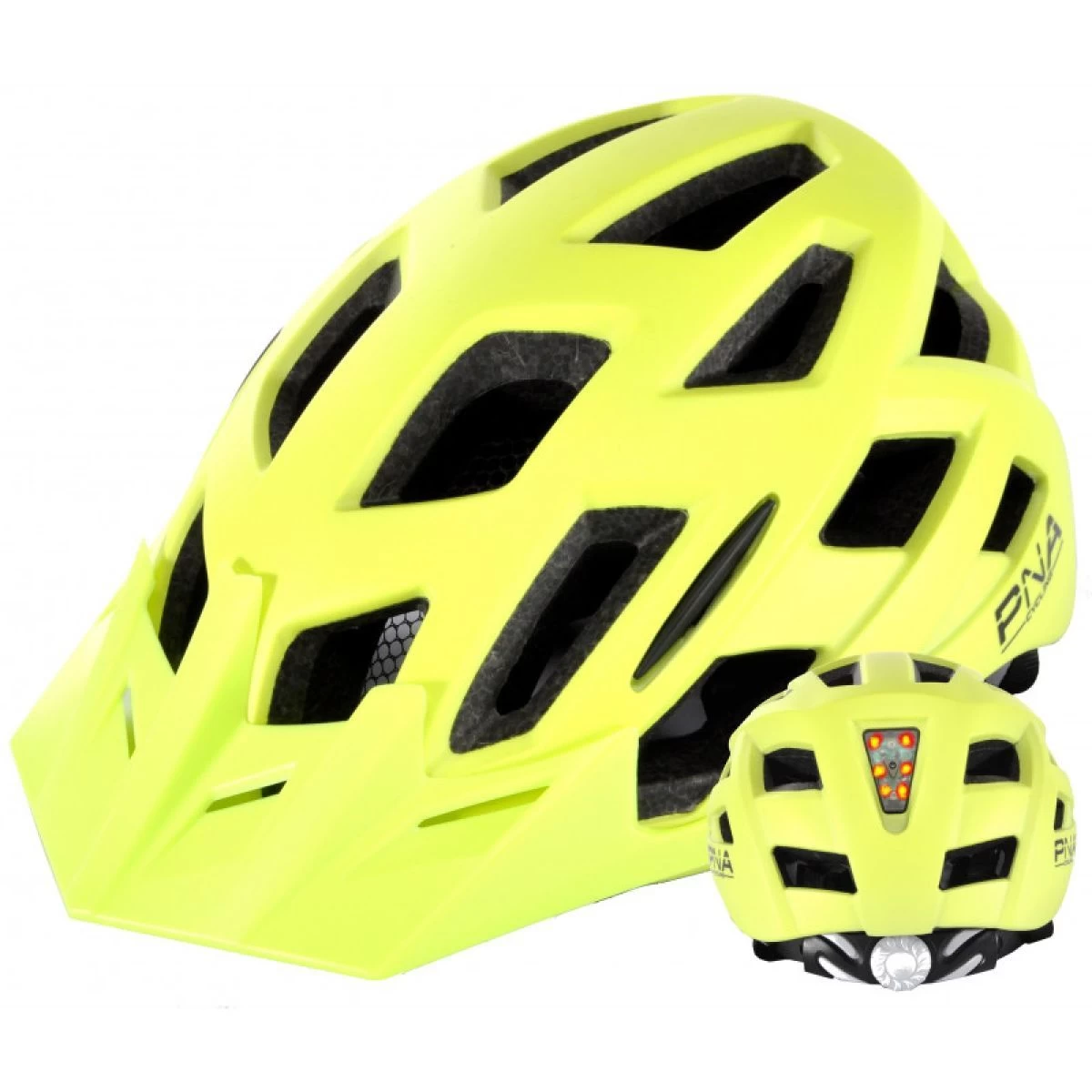 PNA Casque Vtt Jaune Mat Led – Image 2