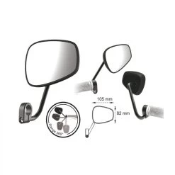 T-ONE Retrovisseurs Ovale