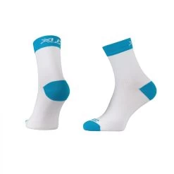 XLC Chaussettes De Compression CS-S03 Blanc Bleu
